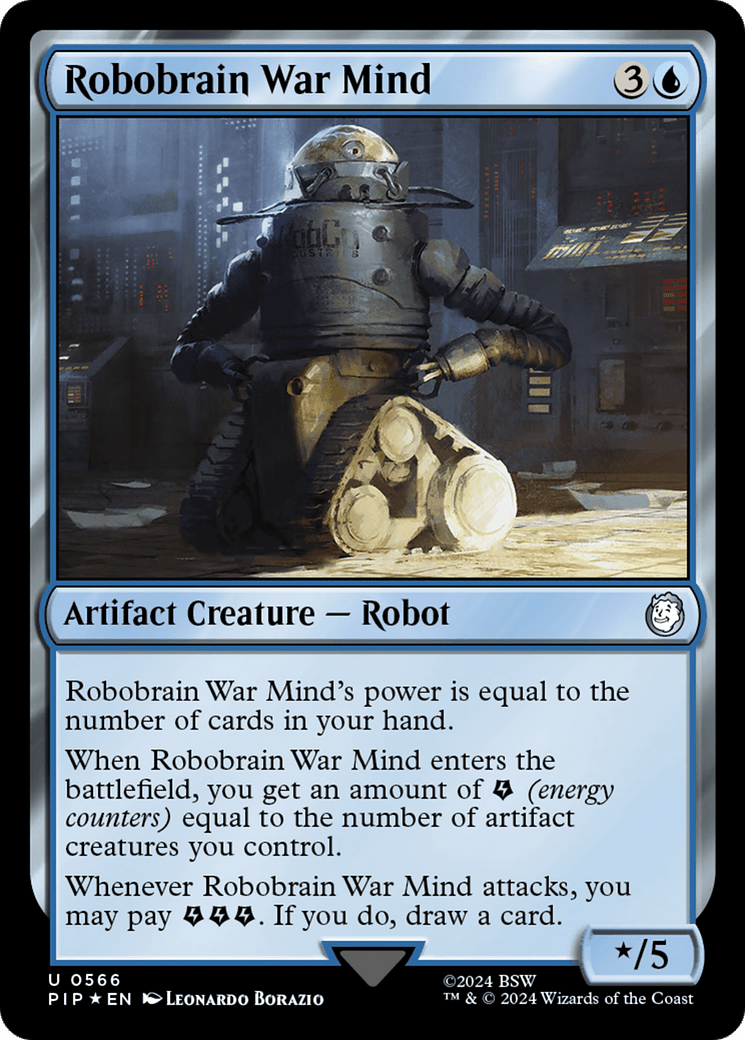 Robobrain War Mind (Surge Foil) [Fallout] MTG Single Magic: The Gathering  | Multizone: Comics And Games