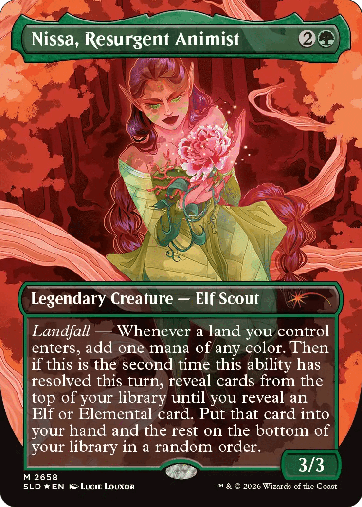 Nissa, Resurgent Animist [Secret Lair Drop Series] MTG Single Magic: The Gathering  | Multizone: Comics And Games