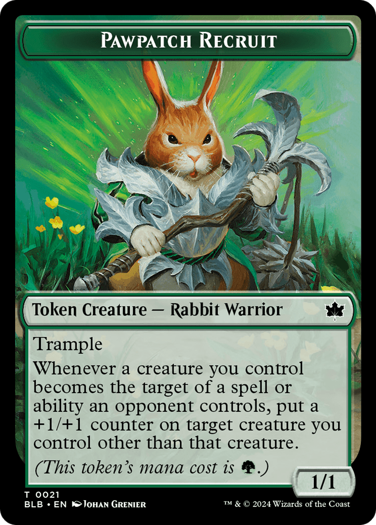 Food // Pawpatch Recruit Double-Sided Token [Bloomburrow Tokens] MTG Single Magic: The Gathering  | Multizone: Comics And Games