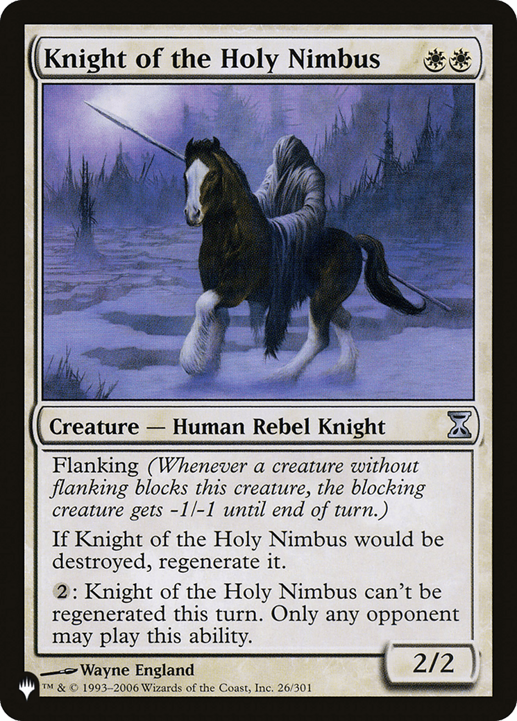 Knight of the Holy Nimbus [The List] MTG Single Magic: The Gathering  | Multizone: Comics And Games