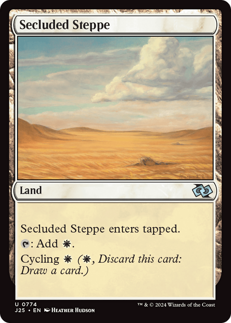 Secluded Steppe [Foundations Jumpstart] MTG Single Magic: The Gathering  | Multizone: Comics And Games