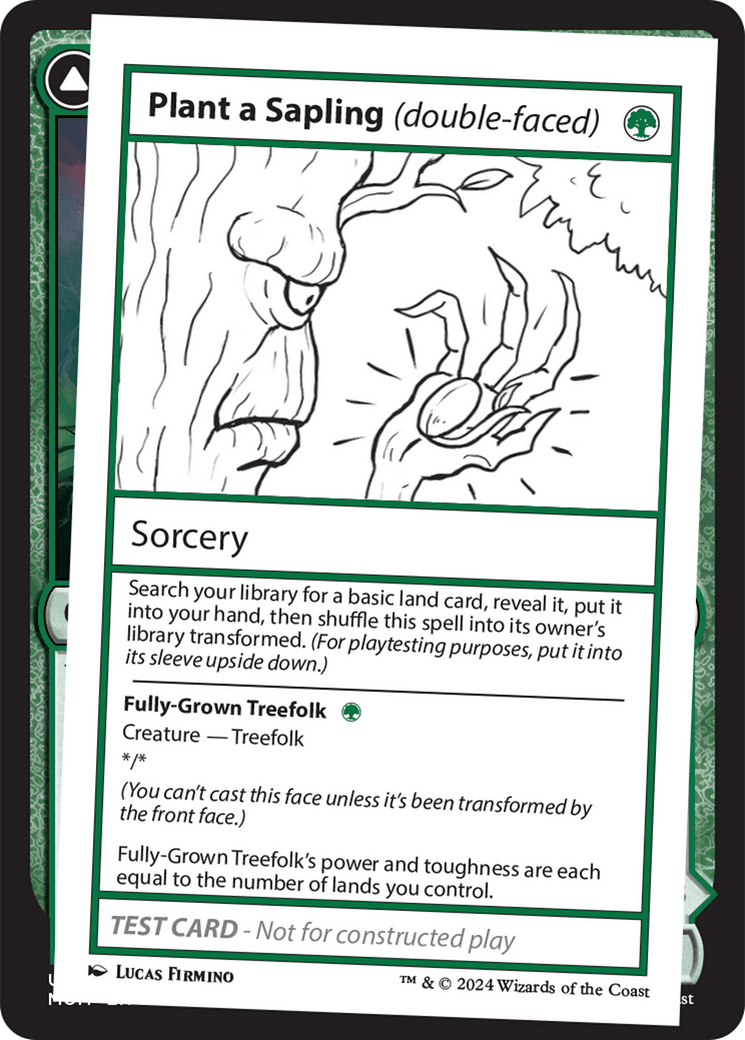 Plant a Sapling (double-faced) [Mystery Booster 2 Playtest Cards] MTG Single Magic: The Gathering  | Multizone: Comics And Games
