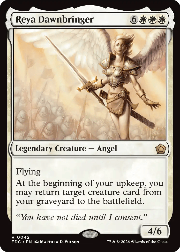 Reya Dawnbringer [Foundations Commander] MTG Single Magic: The Gathering  | Multizone: Comics And Games