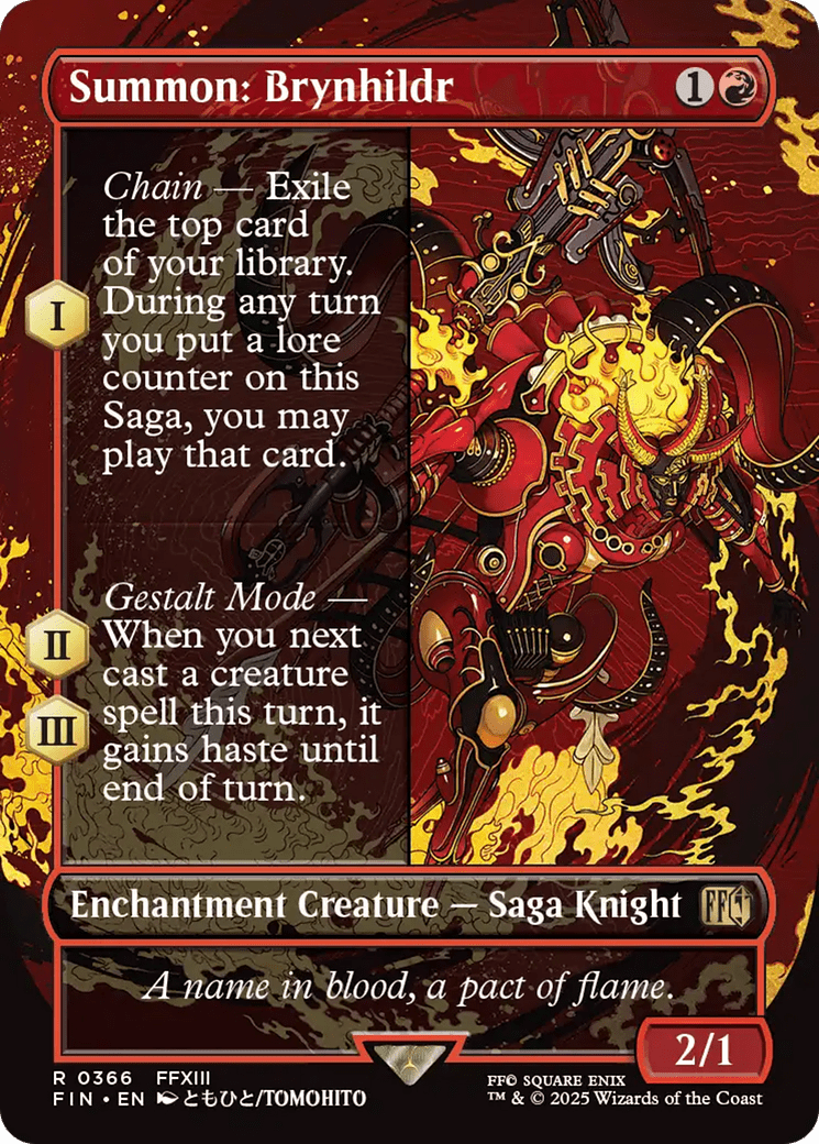 Summon: Brynhildr (Borderless) [FINAL FANTASY] MTG Single Magic: The Gathering  | Multizone: Comics And Games