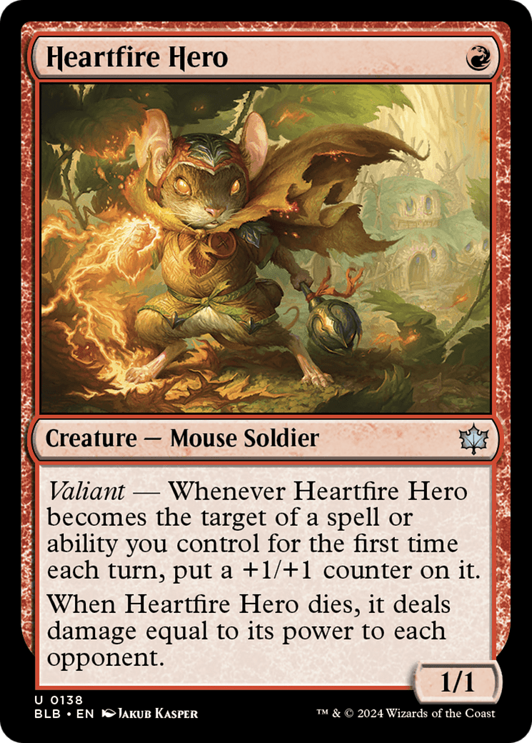 Heartfire Hero [Bloomburrow] MTG Single Magic: The Gathering  | Multizone: Comics And Games