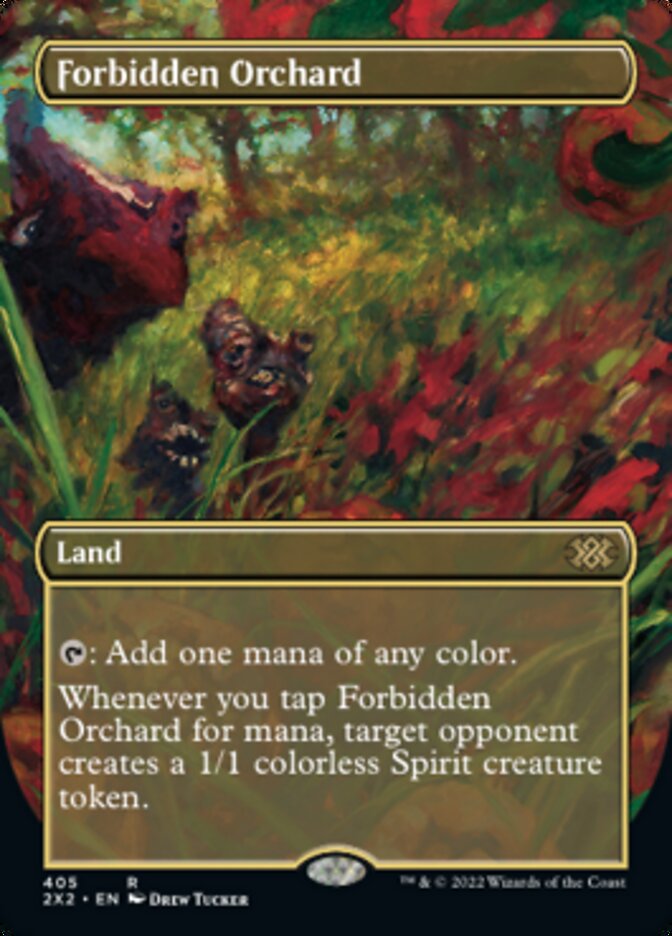 Forbidden Orchard (Borderless Alternate Art) [Double Masters 2022] | Multizone: Comics And Games