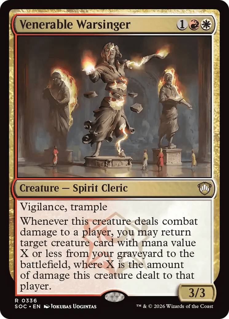 Venerable Warsinger [Secrets of Strixhaven Commander] MTG Single Magic: The Gathering  | Multizone: Comics And Games