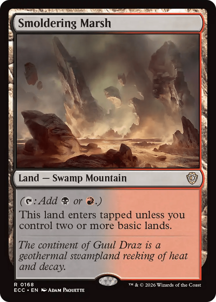 Smoldering Marsh [Lorwyn Eclipsed Commander] MTG Single Magic: The Gathering  | Multizone: Comics And Games