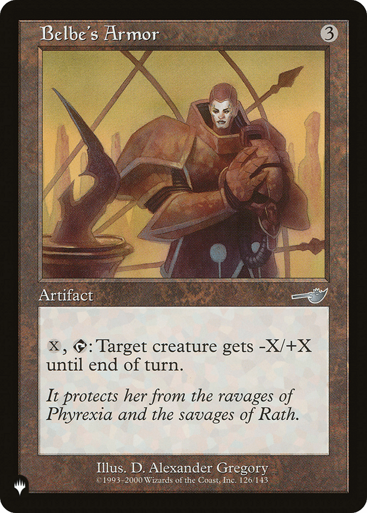 Belbe's Armor [The List] MTG Single Magic: The Gathering  | Multizone: Comics And Games