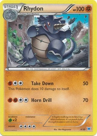 Rhydon (4/30) [XY: Trainer Kit 2 - Latios] Pokemon Single Pokémon  | Multizone: Comics And Games