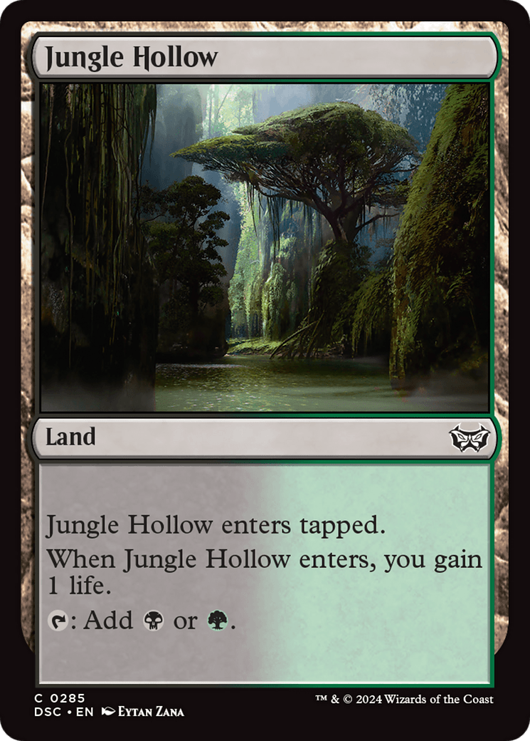 Jungle Hollow [Duskmourn: House of Horror Commander] MTG Single Magic: The Gathering  | Multizone: Comics And Games