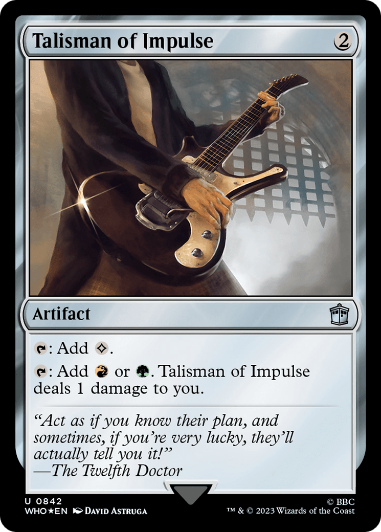 Talisman of Impulse (Surge Foil) [Doctor Who] MTG Single Magic: The Gathering  | Multizone: Comics And Games
