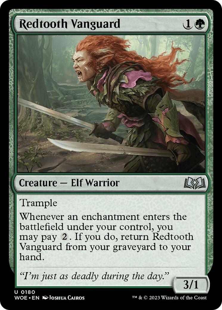 Redtooth Vanguard [Wilds of Eldraine] MTG Single Magic: The Gathering  | Multizone: Comics And Games