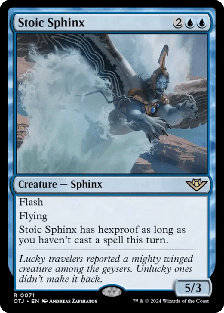 Stoic Sphinx [Outlaws of Thunder Junction] MTG Single Magic: The Gathering  | Multizone: Comics And Games