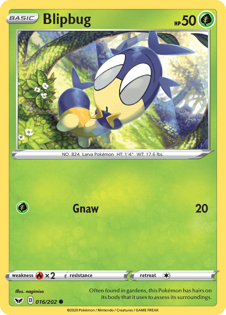 Blipbug (016/202) [Sword & Shield: Base Set] Pokemon Single Pokémon  | Multizone: Comics And Games