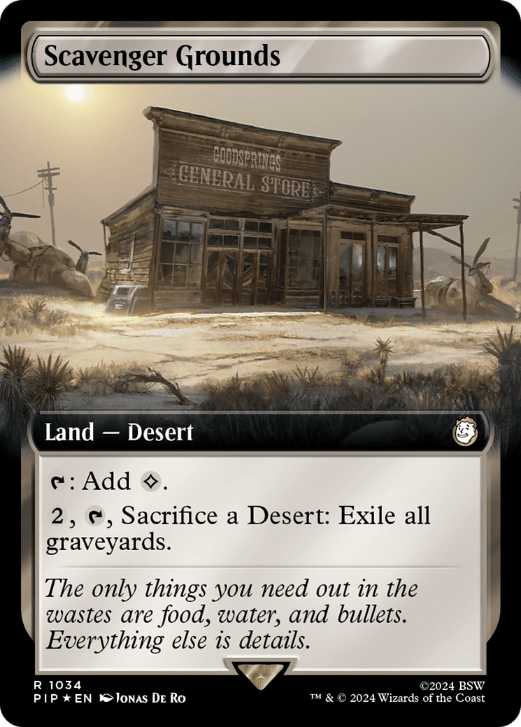 Scavenger Grounds (Extended Art) (Surge Foil) [Fallout] MTG Single Magic: The Gathering  | Multizone: Comics And Games