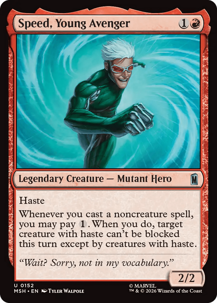 Speed, Young Avenger [Marvel Super Heroes] MTG Single Magic: The Gathering  | Multizone: Comics And Games