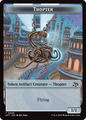 Golem (0015) // Thopter (0009) Double-Sided Token [Aetherdrift Tokens] MTG Single Magic: The Gathering  | Multizone: Comics And Games