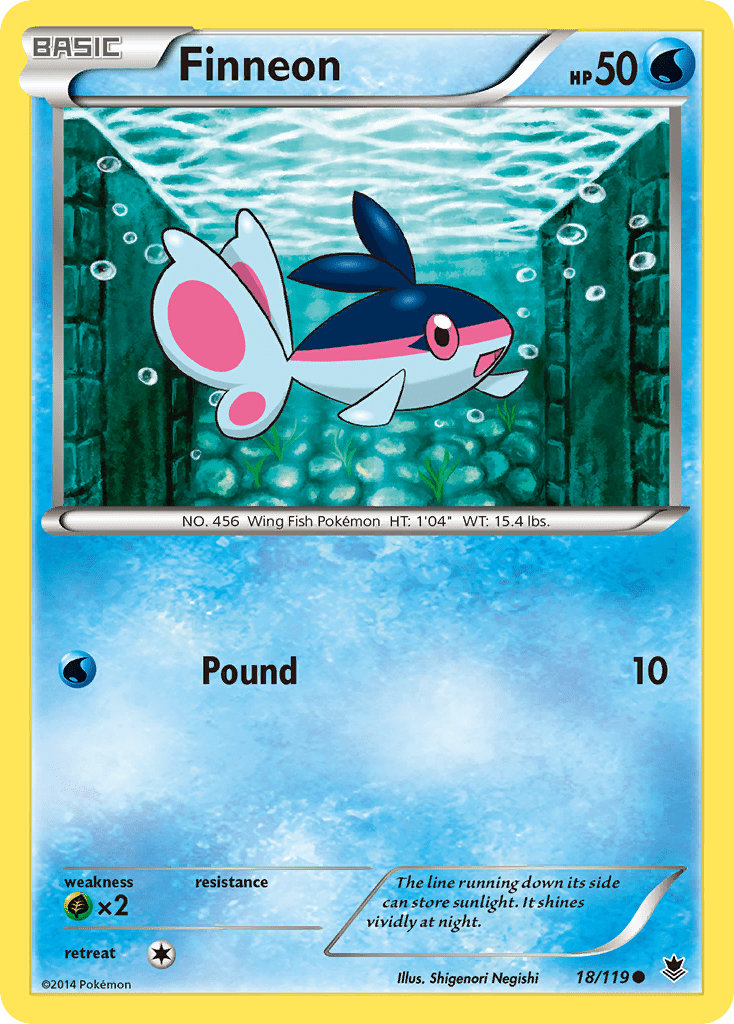 Finneon (18/119) [XY: Phantom Forces] Pokemon Single Pokémon  | Multizone: Comics And Games