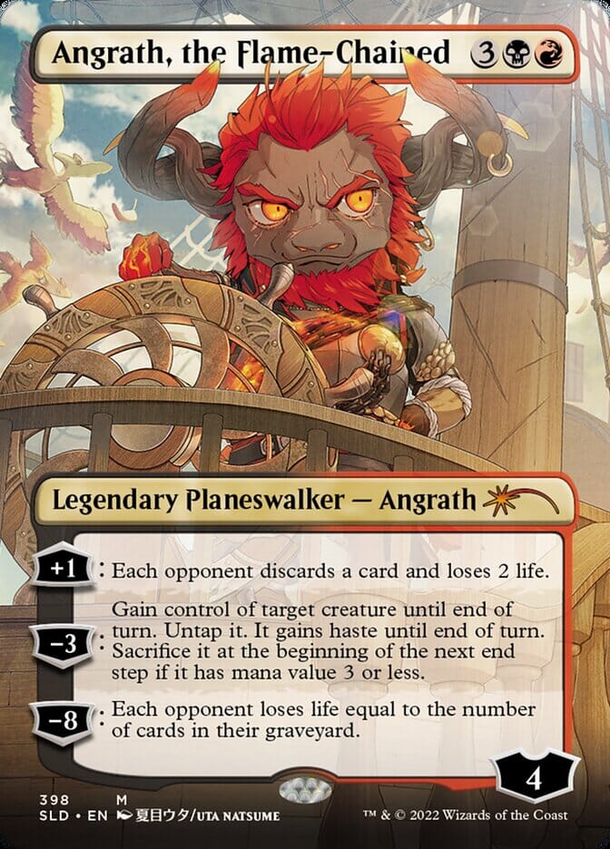 Angrath, the Flame-Chained (Borderless) [Secret Lair Drop Series] MTG Single Magic: The Gathering  | Multizone: Comics And Games