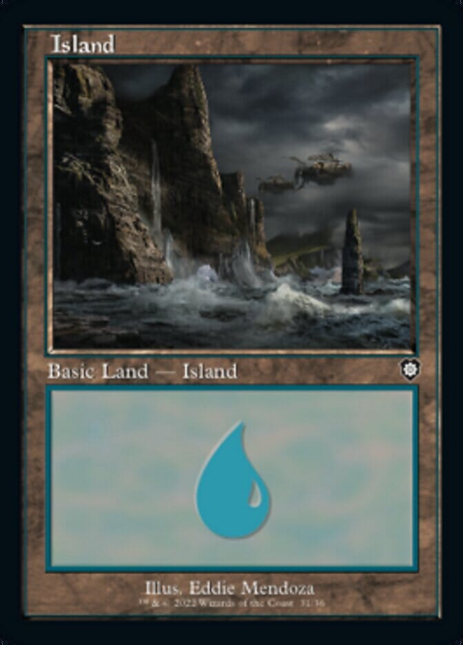 Island (031) (Retro) [The Brothers' War Commander] MTG Single Magic: The Gathering  | Multizone: Comics And Games