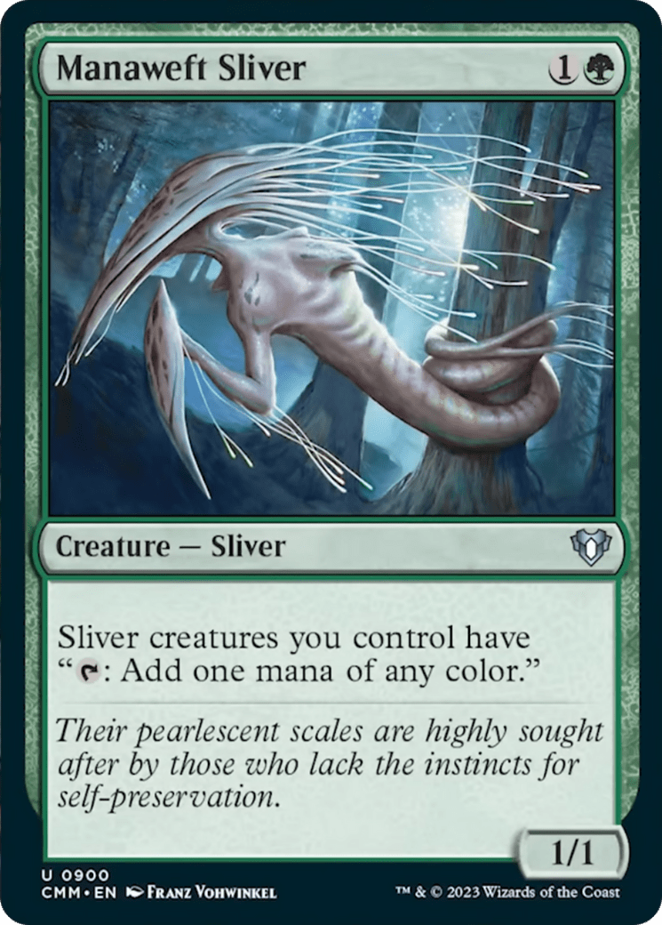 Manaweft Sliver [Commander Masters] MTG Single Magic: The Gathering  | Multizone: Comics And Games