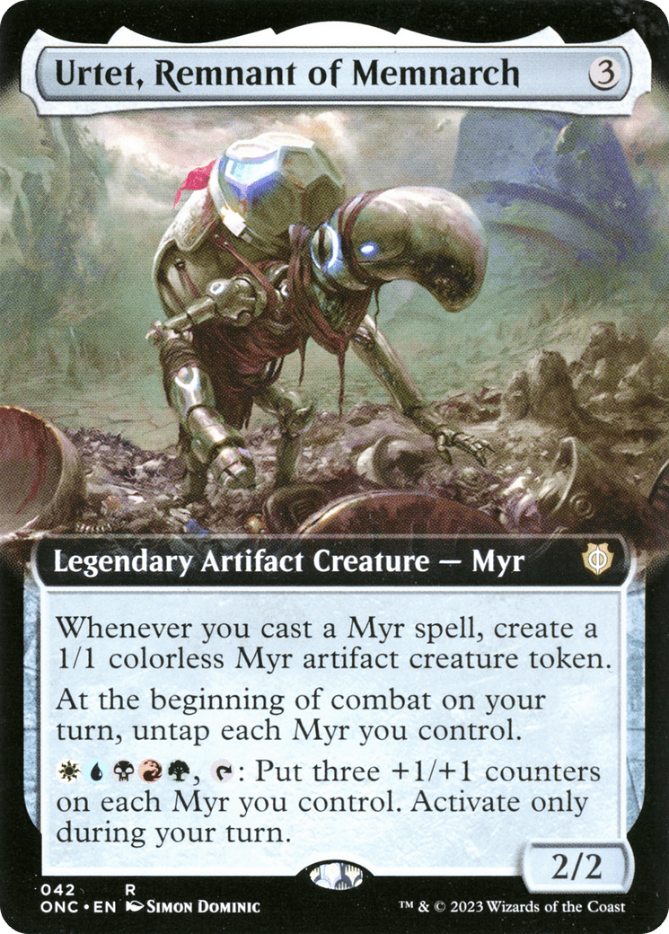 Urtet, Remnant of Memnarch (Extended Art) [Phyrexia: All Will Be One Commander] MTG Single Magic: The Gathering  | Multizone: Comics And Games