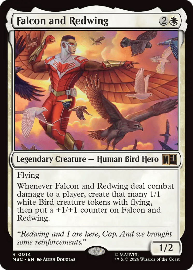 Falcon and Redwing [Marvel Super Heroes Commander] MTG Single Magic: The Gathering  | Multizone: Comics And Games