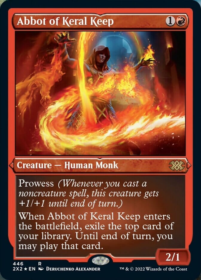 Abbot of Keral Keep (Foil Etched) [Double Masters 2022] MTG Single Magic: The Gathering  | Multizone: Comics And Games