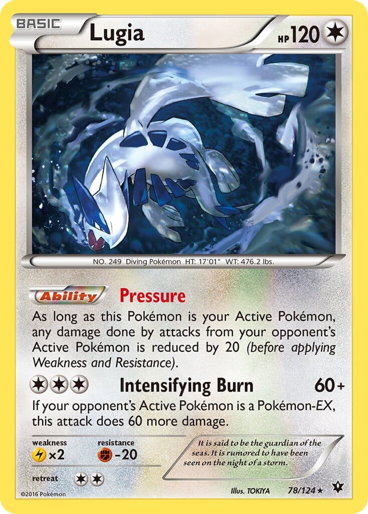 Lugia (78/124) (Theme Deck Exclusive) [XY: Fates Collide] Pokemon Single Pokémon  | Multizone: Comics And Games