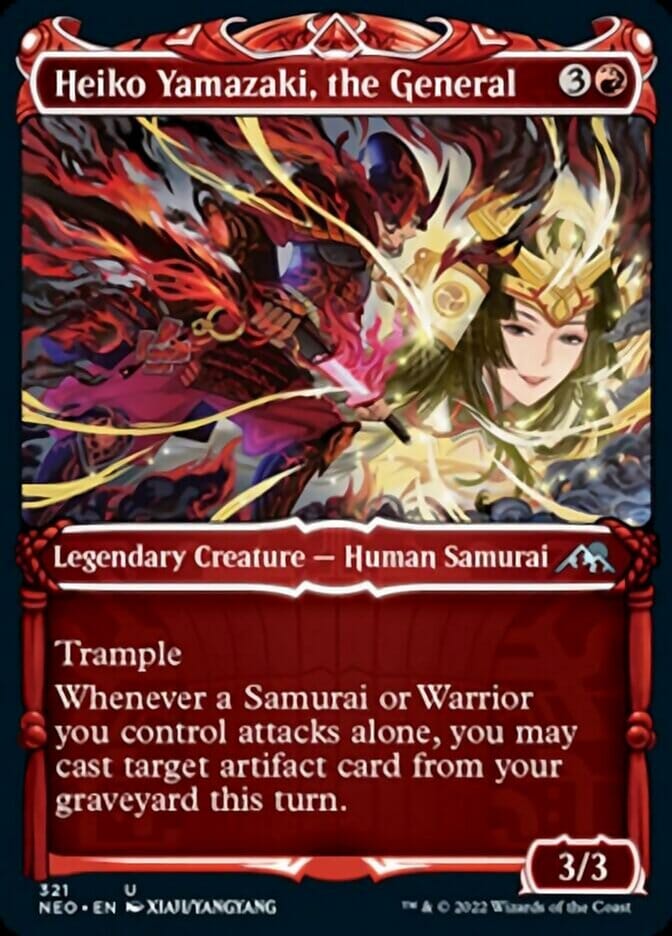 Heiko Yamazaki, the General (Showcase Samurai) [Kamigawa: Neon Dynasty] MTG Single Magic: The Gathering  | Multizone: Comics And Games