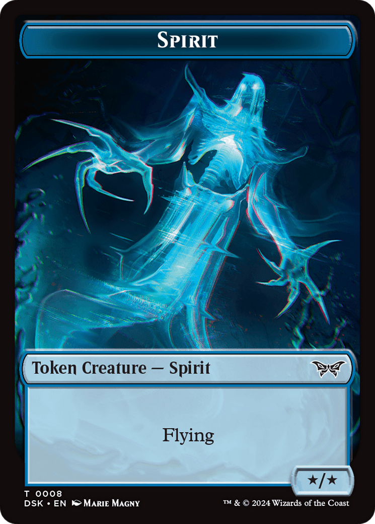 Spirit (0008) // Gremlin Double-Sided Token [Duskmourn: House of Horror Tokens] MTG Single Magic: The Gathering  | Multizone: Comics And Games