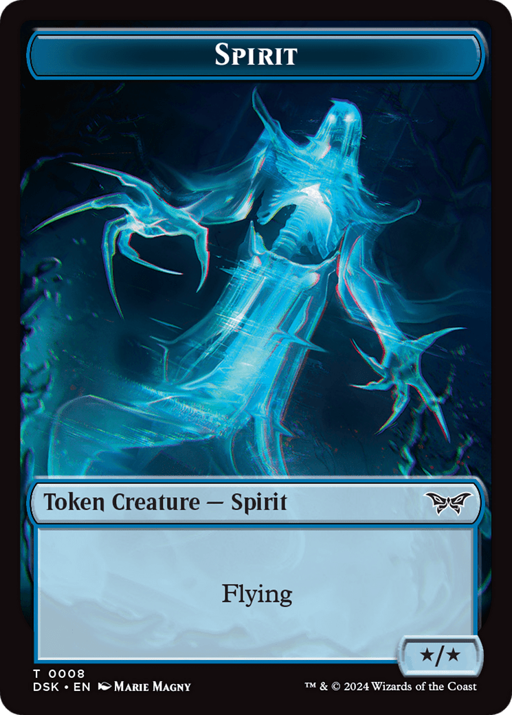 Spirit (0008) Token [Duskmourn: House of Horror Tokens] MTG Single Magic: The Gathering  | Multizone: Comics And Games