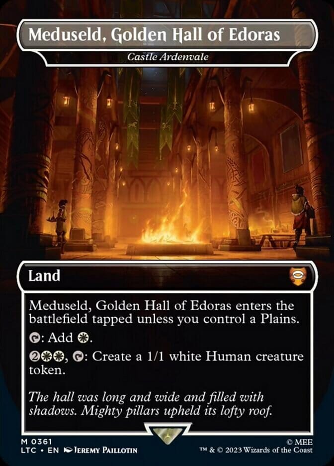 Meduseld, Golden Hall of Edoras - Castle Ardenvale [The Lord of the Rings: Tales of Middle-Earth Commander] MTG Single Magic: The Gathering  | Multizone: Comics And Games