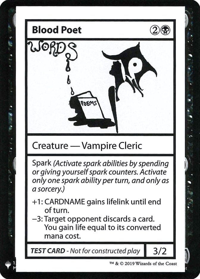Blood Poet [Mystery Booster Playtest Cards] MTG Single Magic: The Gathering  | Multizone: Comics And Games