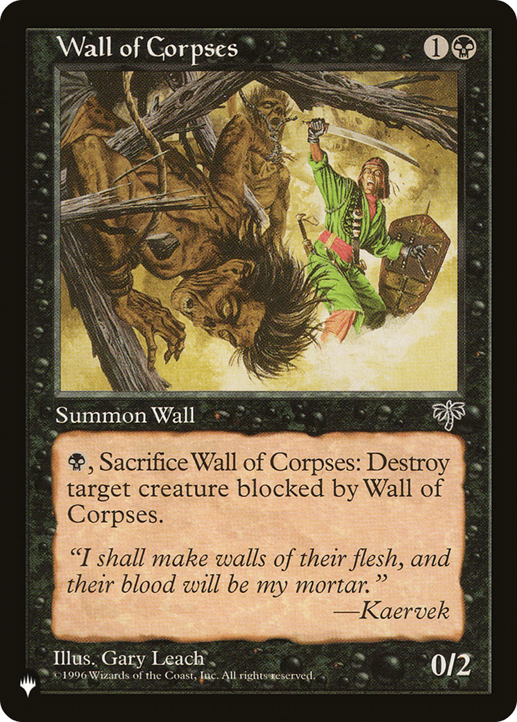 Wall of Corpses [The List] MTG Single Magic: The Gathering  | Multizone: Comics And Games