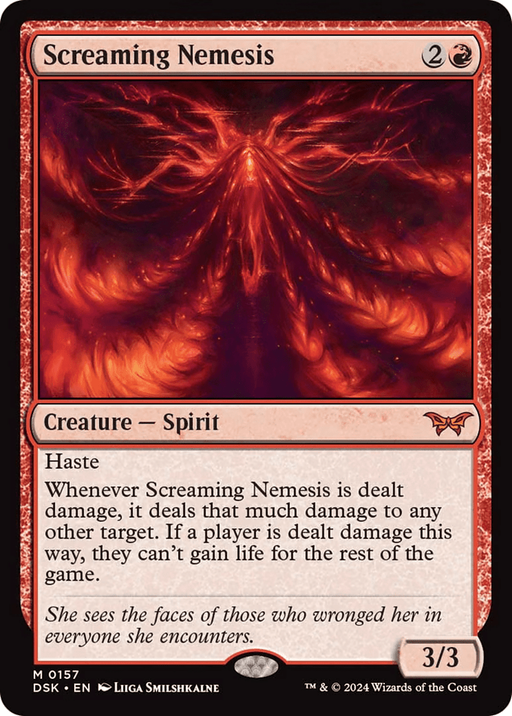 Screaming Nemesis [Duskmourn: House of Horror] MTG Single Magic: The Gathering  | Multizone: Comics And Games