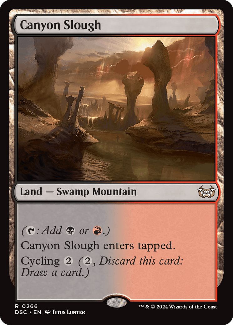 Canyon Slough [Duskmourn: House of Horror Commander] MTG Single Magic: The Gathering  | Multizone: Comics And Games