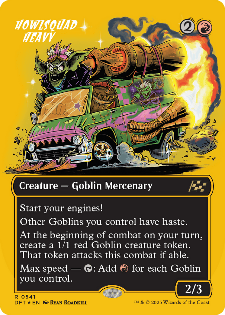 Howlsquad Heavy (Borderless) (First-Place Foil) [Aetherdrift] MTG Single Magic: The Gathering  | Multizone: Comics And Games
