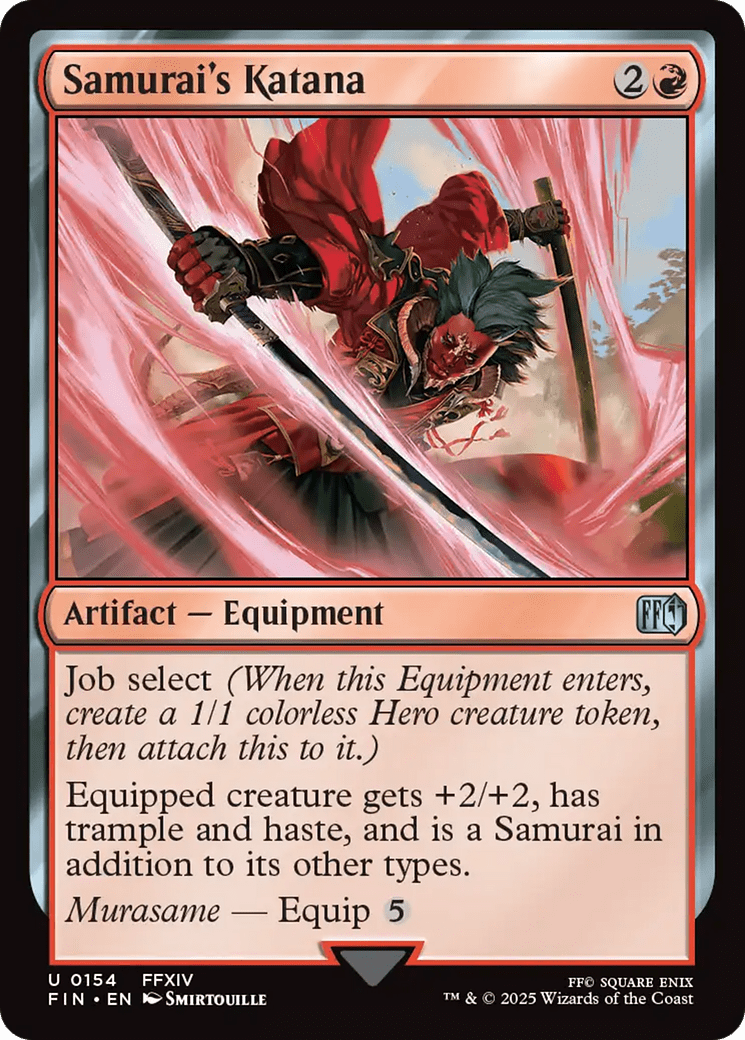 Samurai's Katana [FINAL FANTASY] MTG Single Magic: The Gathering  | Multizone: Comics And Games