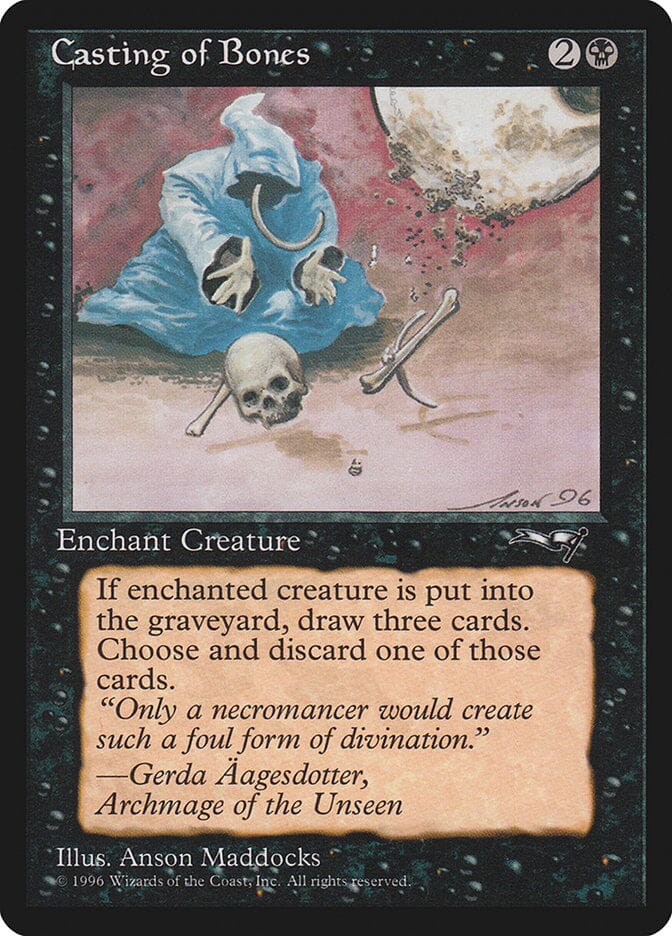 Casting of Bones (Skull on Ground) [Alliances] MTG Single Magic: The Gathering  | Multizone: Comics And Games
