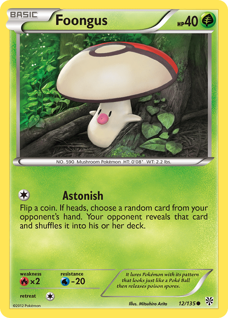 Foongus (12/135) [Black & White: Plasma Storm] Pokemon Single Pokémon  | Multizone: Comics And Games