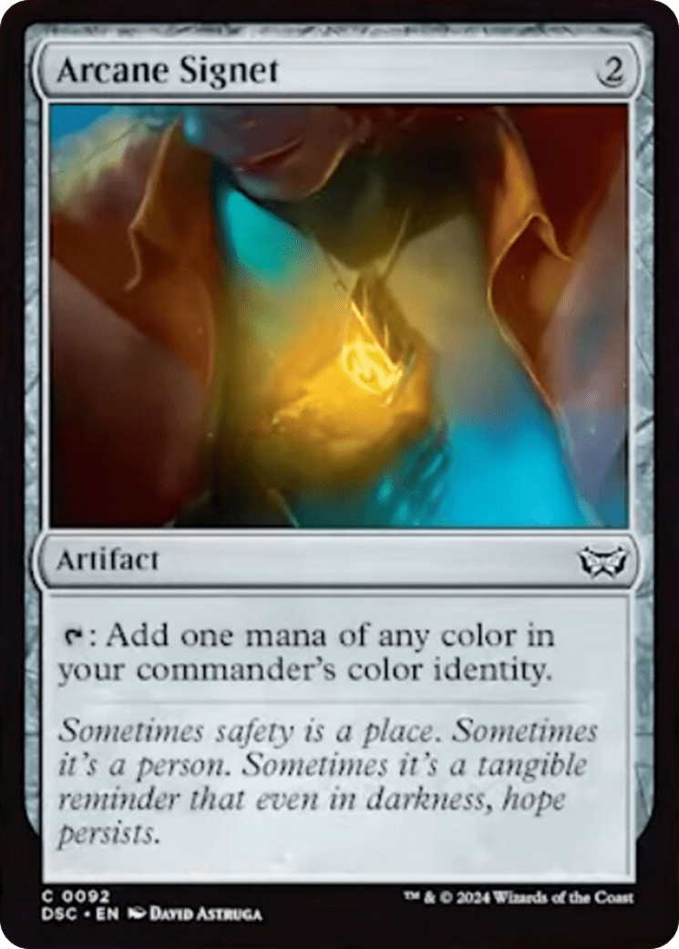 Arcane Signet [Duskmourn: House of Horror Commander] MTG Single Magic: The Gathering  | Multizone: Comics And Games