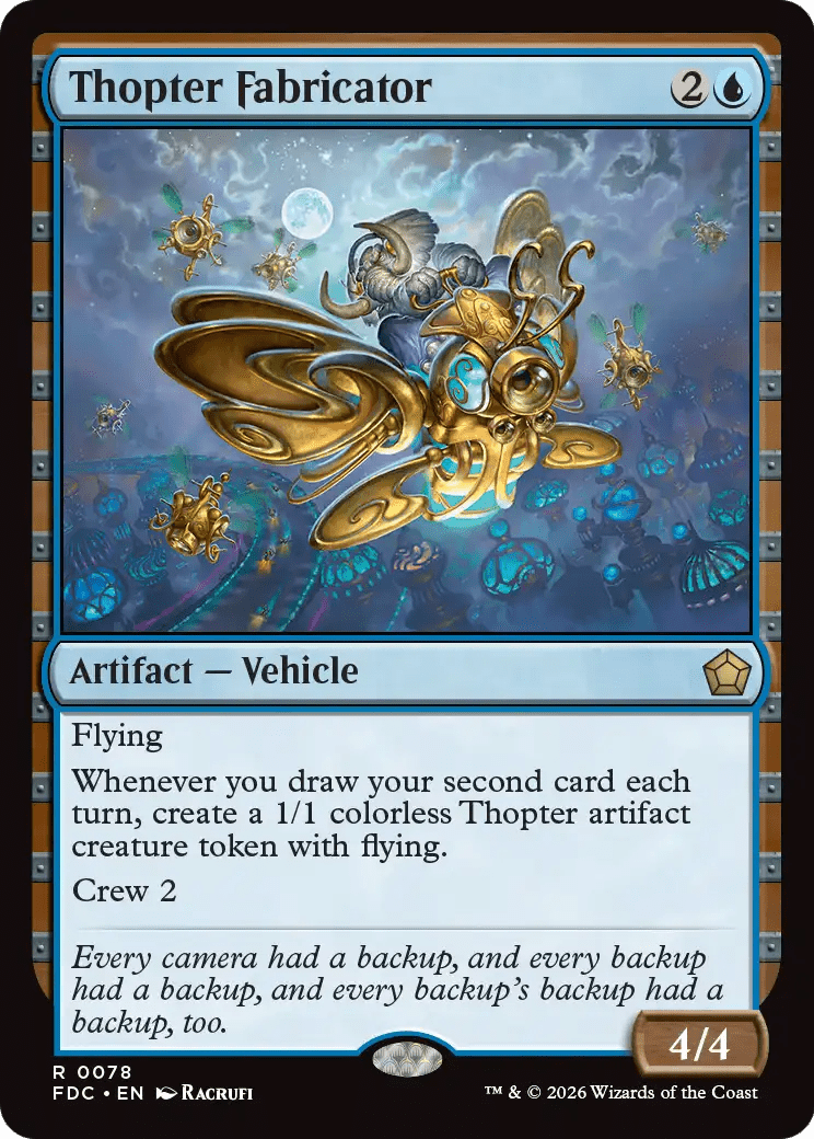 Thopter Fabricator [Foundations Commander] MTG Single Magic: The Gathering  | Multizone: Comics And Games