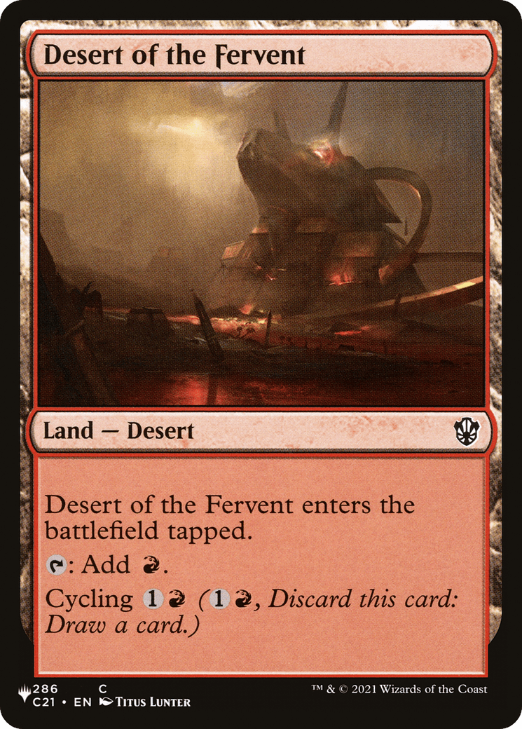 Desert of the Fervent [The List] MTG Single Magic: The Gathering  | Multizone: Comics And Games