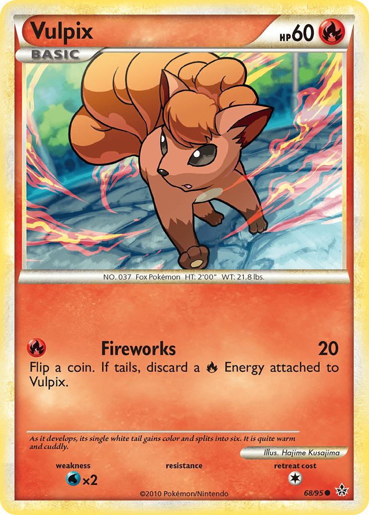 Vulpix (68/95) [HeartGold & SoulSilver: Unleashed] Pokemon Single Pokémon  | Multizone: Comics And Games