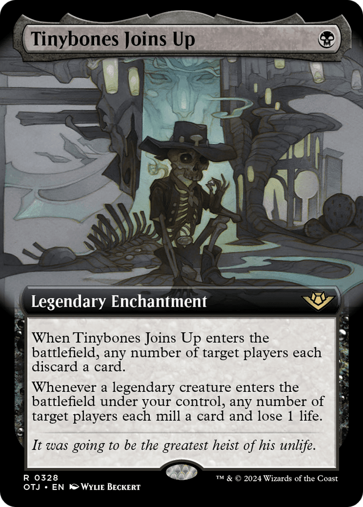Tinybones Joins Up (Extended Art) [Outlaws of Thunder Junction] MTG Single Magic: The Gathering  | Multizone: Comics And Games