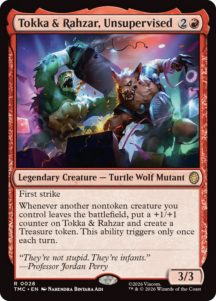 Tokka & Rahzar, Unsupervised [Teenage Mutant Ninja Turtles Commander] MTG Single Magic: The Gathering  | Multizone: Comics And Games