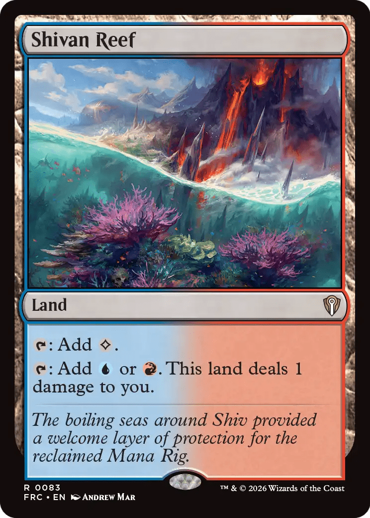 Shivan Reef [Reality Fracture Commander] MTG Single Magic: The Gathering  | Multizone: Comics And Games