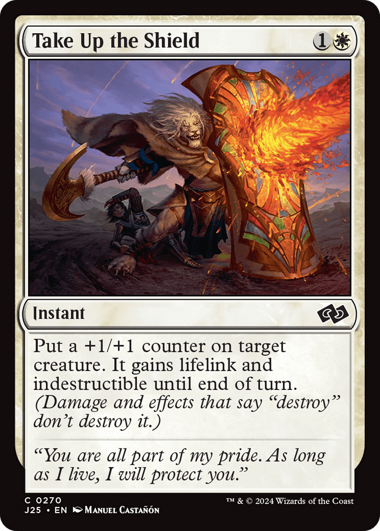 Take Up the Shield [Foundations Jumpstart] MTG Single Magic: The Gathering  | Multizone: Comics And Games